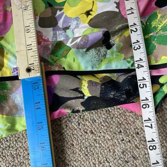 Calvin Klein SZ 8 FLORAL STRUCTURED SLEEVELESS SHEATH DRESS-UNLINED COTTAGECORE - Picture 3 of 11